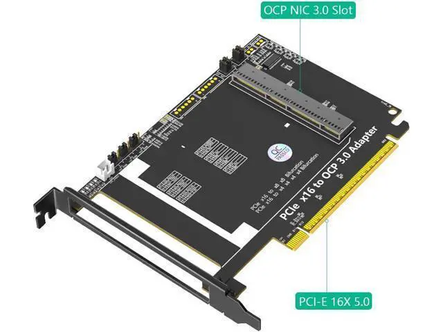 Alt view image 3 of 7 - PCI-e Express 5.0 16x to Gen-Z 4C+ SFF-TA-1002 Adapter Card,Support OCP NIC 3.0 Network CardCompatible with X710 I350 E810