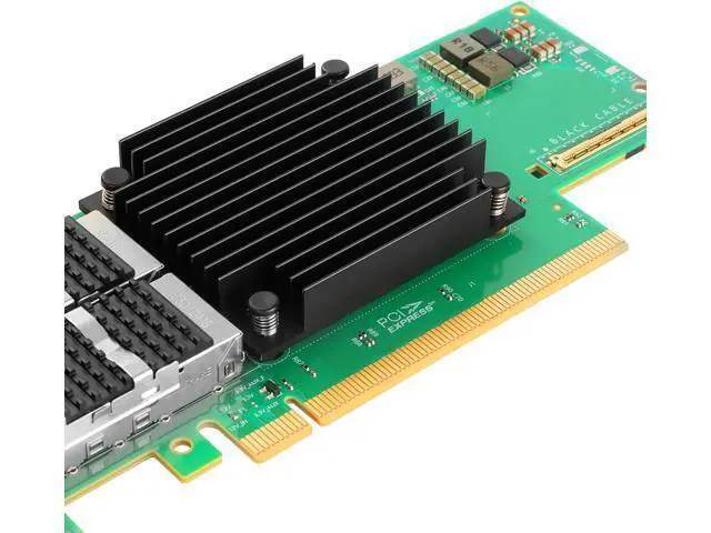 Alt view image 6 of 6 - 200GbE Smart NIC Card for Mellanox MCX653106A-HDAT-SP, PCIe 3.0/4.0 x16 200Gb VPI Ethernet NIC with Mellanox ConnectX-6 VPI Chipset,Dual QSFP56 HDR IB Network Card Support RDMA