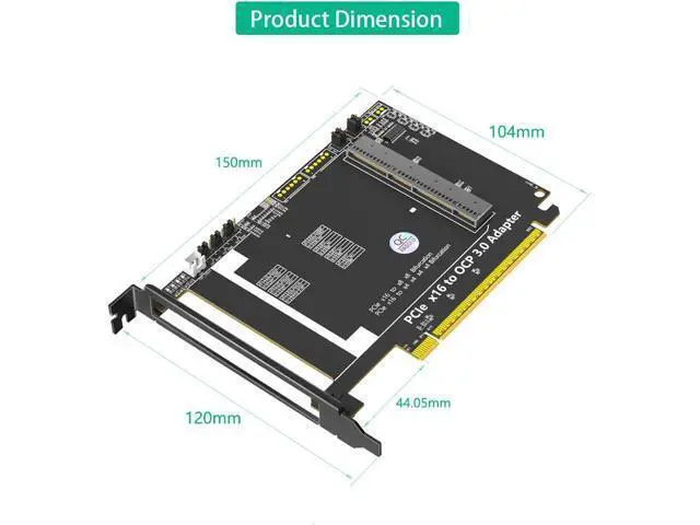 Alt view image 4 of 7 - PCI-e Express 5.0 16x to Gen-Z 4C+ SFF-TA-1002 Adapter Card,Support OCP NIC 3.0 Network CardCompatible with X710 I350 E810