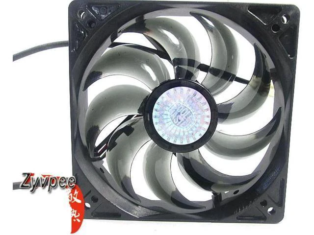Alt view image 3 of 3 - for 120mm Power Cooling A12025-20RB-4DP-F1 DF1202512RFHN DC 12V 0.32A 4 Wires 4 Pins 12CM Case Fan