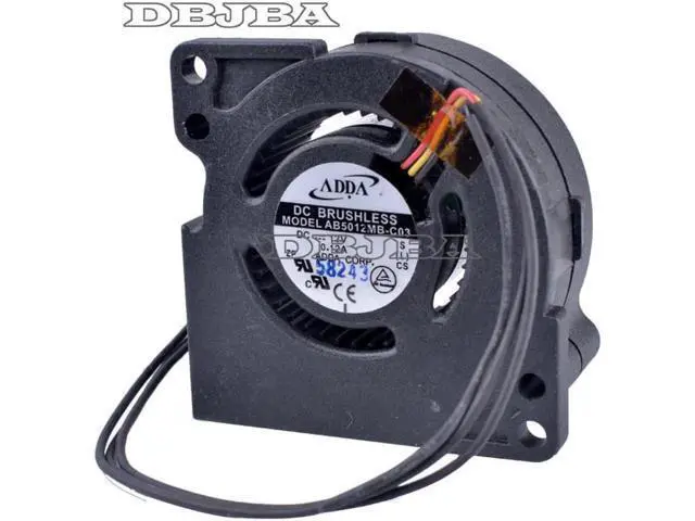 Alt view image 5 of 6 - Fan for AB5012MB-C03 12V 0.12A 5020 5cm Fan Light - Base Projector Cooling Fan Turbofan Centrifugal Fan