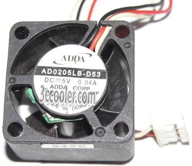 Main image of for ADDA 25x15mm AD0205LB-D53 5V 0.04A 3 Wires 3 Pins Micro Fan 2.5CM Cooler For router switch