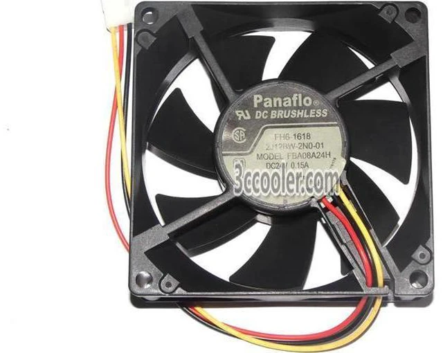 Main image of for Panaflo 8025 80*25mm FBA08A24H FH6-1618 24V 0.15A 3 Wires 3 Pins Case fan 8CM inverter cooler
