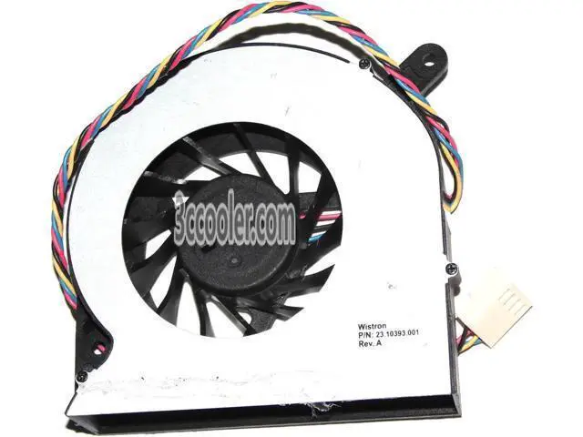Alt view image 2 of 2 - for AVC BASA0819R5U P009 5V 0.6A 4 Wires 4 Pins notebook fan vga cooler for Wistron P/N:23.10393.001 Rev.A