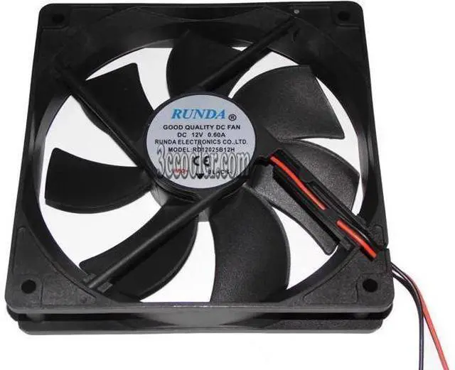 Main image of for RUNDA 120*25mm 12CM RD12025B12H 12V 0.60A 2 wires Case fan power cpu cooler