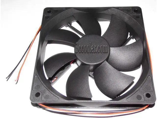 Alt view image 2 of 2 - for RUNDA 120*25mm 12CM RD12025B12H 12V 0.60A 2 wires Case fan power cpu cooler