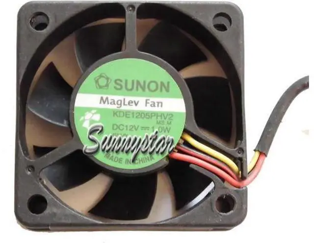 Main image of for Square Cooler of SUNON 50*15mm KDE1205PHV2 with 12V 1.0W 3-Wires 3 Pins case fan cpu cooler