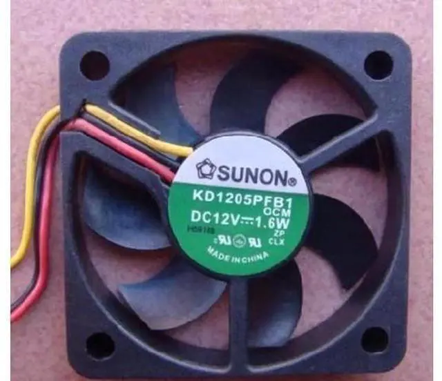 Main image of for Square Cooler of SUNON 50*10mm KD1205PFB1 with 12V 1.6W 3-Wires case fan cpu cooler