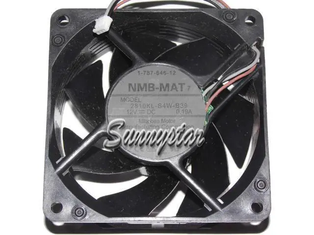 Alt view image 2 of 2 - for DC Square Cooler of NMB 70*25mm 2810KL-S4W-B39 with 12V 0.19A 3-Wires 3 Pins case fan cpu cooler