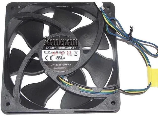 Main image of 120mm A12025-20RB-4CP-F1 DF1202512RFHN 12V 0.32A 4 Wires Case Fan 120x25mm