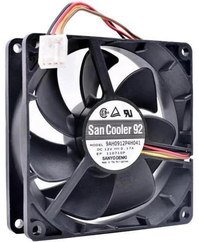 Main image of 9AH0912P4H041 9cm 9025 92x92x25mm 12V 0.17A 4 lines pwm computer chassis CPU temperature control silent radiator fan