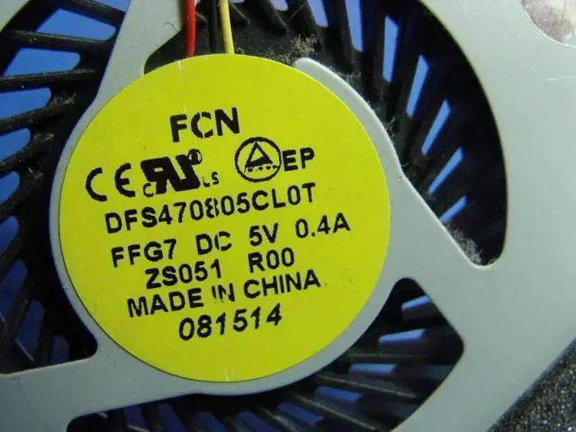 Alt view image 2 of 5 - Aomoproing Cpu cooling fan for HP TouchSmart 15-g014dx 15.6 inches 753894-001