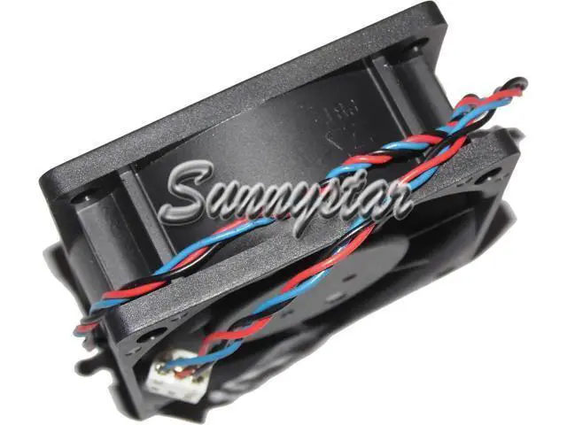 Alt view image 2 of 3 - for DC square cooler of Delta 60*25mm AUB0612HH with 12V 0.36A 3-Wires 3 Pins case fan cpu cooler
