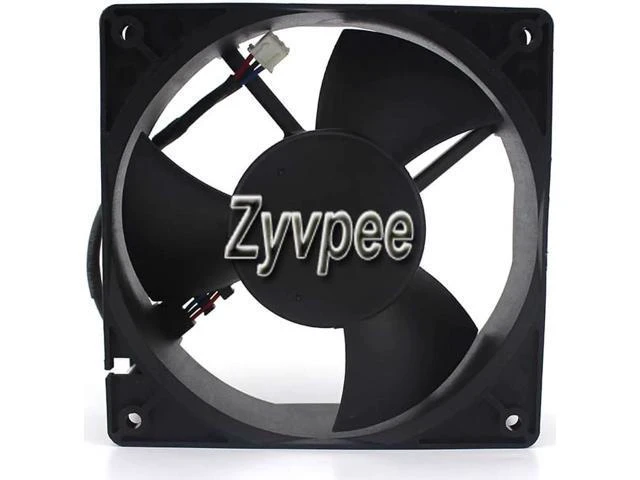 Alt view image 2 of 2 - for DC square Cooler, Delta 12038 EFB1212VHE 12V 0.72A R00 3-Wires 3 Pins case fan