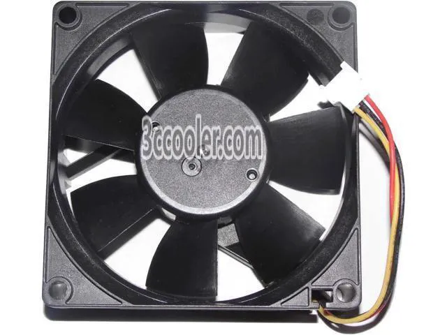 Alt view image 2 of 2 - for Original Melco 8CM 80*25mm MMF-08D24ES RM1 CA1321-H01 24V 0.16A 3 Wires 3 Pins Inverter Fan for YASKAWA PLC ABB