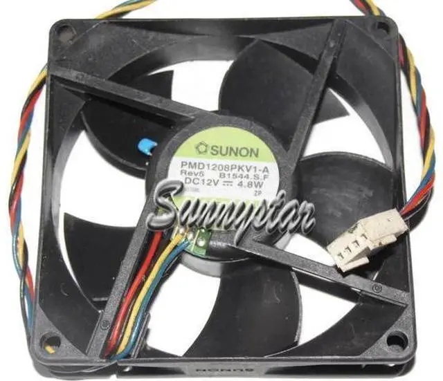 Main image of for Square Cooler of SUNON 80*20mm PMD1208PKV1-A with 12V 4.8W 4-Wires 4 Pins case fan cpu cooler