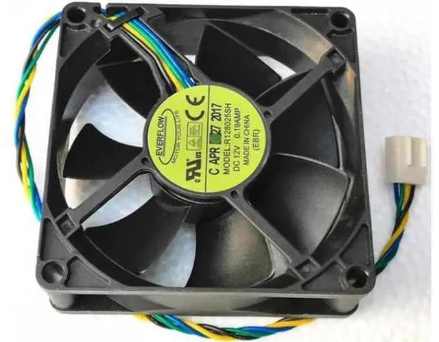 Main image of for EVERFLOW 8025 R128025SH 12V 0.19A 2800RPM 4 Wires Computer CPU Cooler Fan