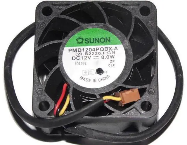 Main image of for SUNON 40*28mm 4cm PMD1204PQBX-A B2220.F.GN 12V 8.0W 3 wires 3 pins case fan server switch cooler