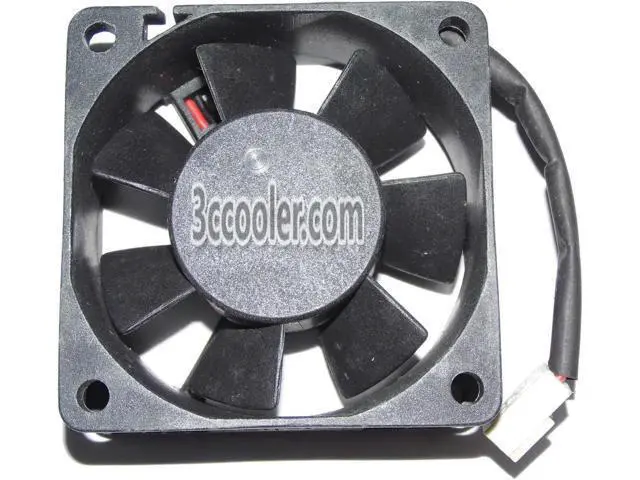 Alt view image 2 of 2 - for ADDA 60x25mm AD0612MS-A70GL 12V 0.14A 2 Wires 2 Pins Case Fan 6CM CPU Cooler