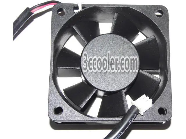 Alt view image 2 of 2 - for ADDA 60x25mm AD0612HB-A70GL 12V 0.23A 2 Wires 2 Pins Case Fan 6CM CPu Cooler