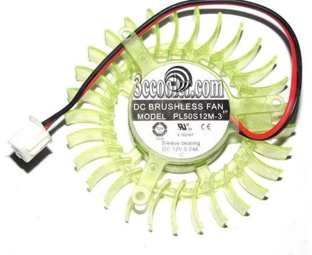 Main image of for Power Logic PL50S12M-3 12V 0.24A 2 wires 2 pins frameless vga fan graphics card cooler