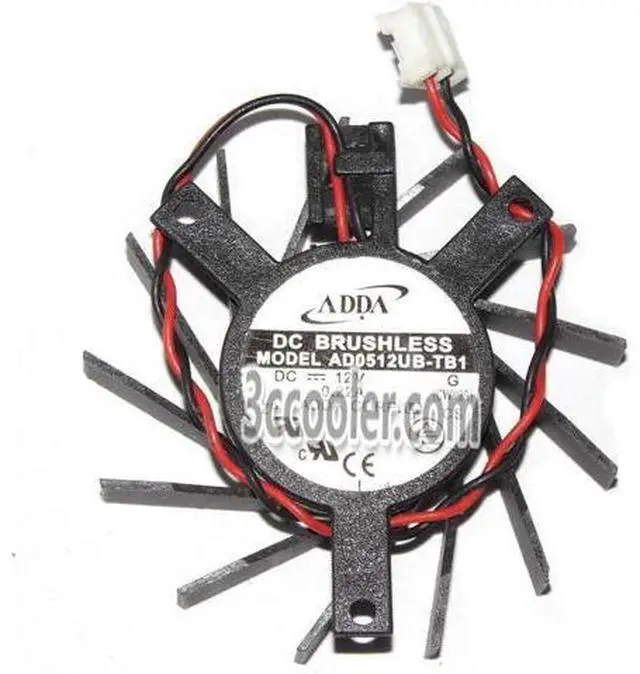 Main image of for ADDA AD0512UB-TB1 12V 0.22A 2 Wires 2 Pins Frameless VGA fan graphics Card cooler