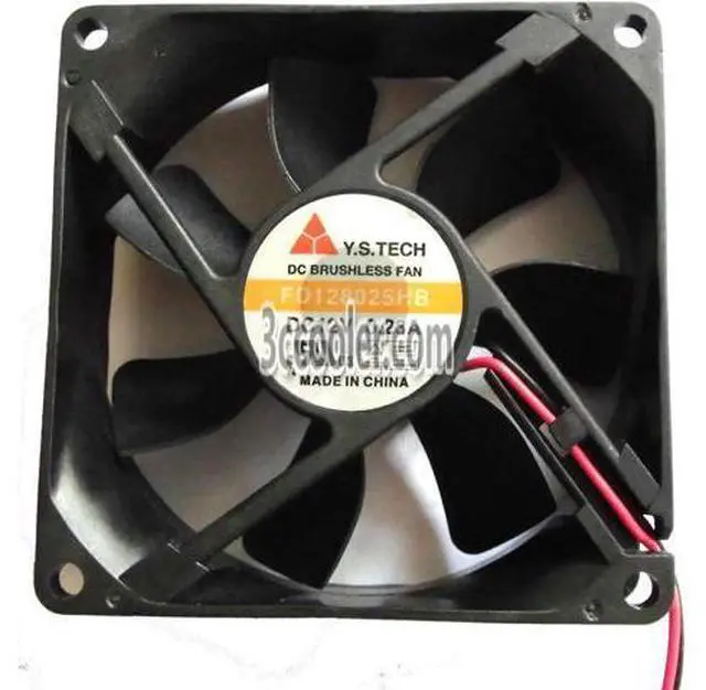 Main image of for Original Y.S.TECH 8025 80*25mm FD128025HB 12V 0.23A 2 Wires 2 Pins Case fan 8Cm cpu cooler
