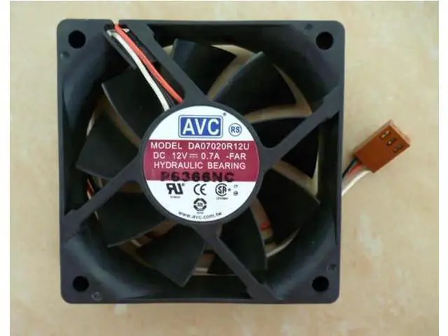 Main image of for AVC 70x20mm DA07020R12U 12V 0.7A 3 Wires 3 Pins Case Fan 7CM CPU cooler