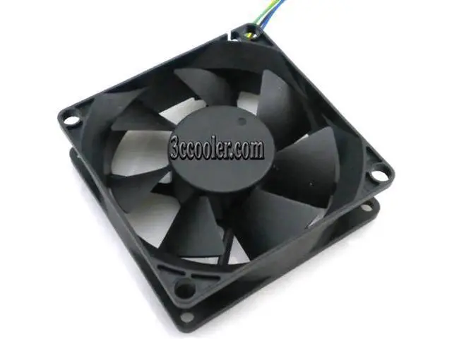 Alt view image 2 of 2 - for EVERFLOW 80*25mm 8CM F128025DU 12V 0.4A 4 wires 4 pins Case Fan cpu cooler