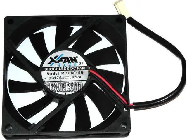 Main image of for XFan 80*15mm 8CM RDH8015B 12V 0.17A 2 wires 2 pins Case fan cpu cooler