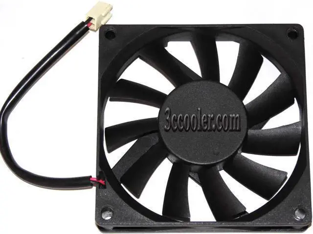 Alt view image 2 of 2 - for XFan 80*15mm 8CM RDH8015B 12V 0.17A 2 wires 2 pins Case fan cpu cooler