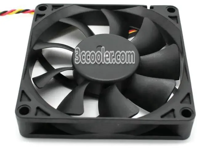 Alt view image 2 of 3 - for Foxconn 8015 80*15mm PV801512MSPF 0A JY705-A01 12V 0.4A 3 Wires 3 Pins Case fan 8CM cpu cooler