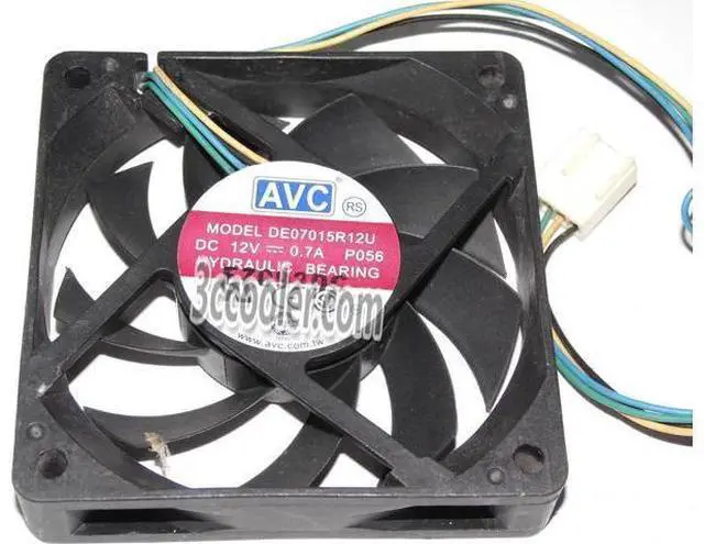 Main image of for AVC 70x15mm DE07015R12U P056 12V 0.7A 4 Wires 4 Pins Case Fan 7CM CPU Cooler