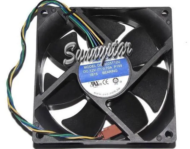 Main image of for AVC 80x25mm DS08025T12U P199 12V 0.7A 4 Wires 4 Pins Case Fan 8CM CPu Cooler