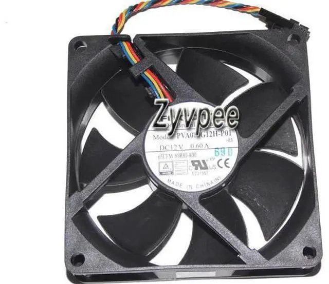 Main image of for Foxconn 8025 80*25mm PVA080G12H-P01 AB 89R8J-A00 12V 0.6A 4 Wires PWM 4 Pins Case fan 8CM cpu cooler