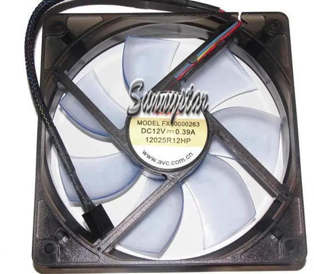 Main image of for AVC 120x25mm 12025R12HP FX0000263 12V 0.39A 4 Wires 4 Pins PWM Case fan 12CM CPU Cooler