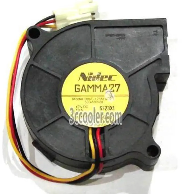 Main image of for Nidec 6025 60*25mm D06F-12SM 06B 50GA80520 12V 0.10A 3 Wires 3 Pins Case Fan 6CM CPU cooler