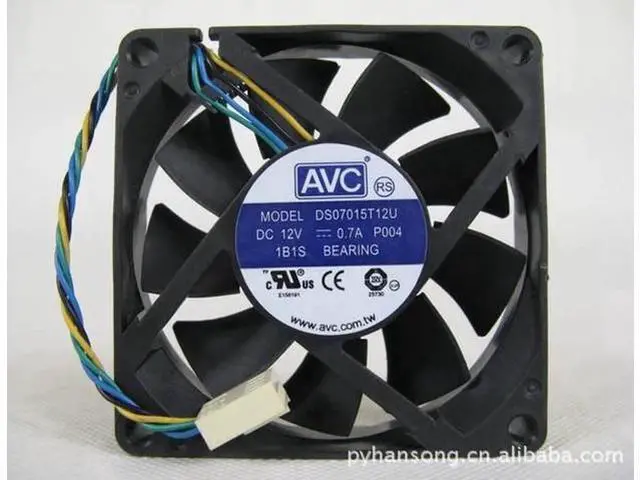 Main image of for AVC 70x15mm DS07015T12U P004 12V 0.7A 4 Wires 4 Pins Case Fan 7CM CPU cooler