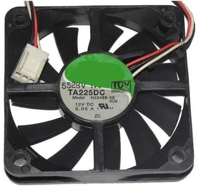 Main image of for 6015 60*15mm H35466-58 12V 0.05A 3 Wires 3 Pins Case Fan 6CM CPU cooler