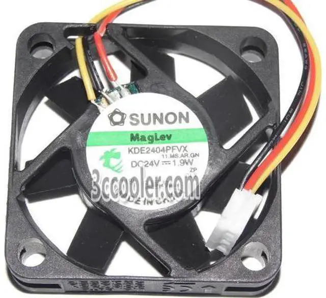 Main image of for SUNON 4010 40*10mm KDE2404PFVX 11.MS.AR.GN 24V 1.9W 3 Wires 3 Pins Case fan 4CM mini cooler