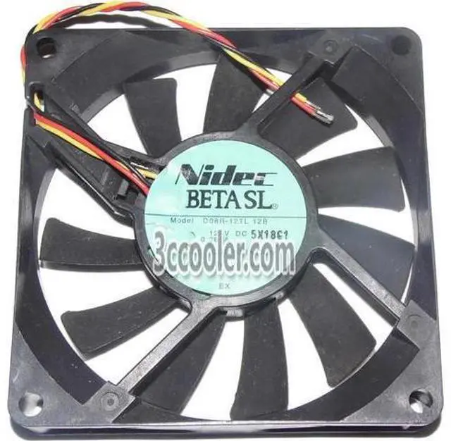 Main image of for NIDEC 8015 80*15mm D08R-12TL 12B 12V 0.08A 3Wires Case Fan 8CM cpu Cooler