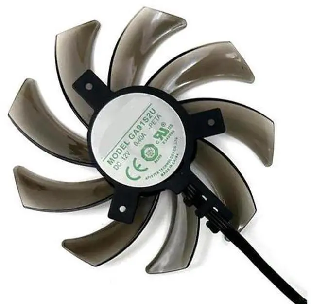 Main image of Graphics Card Cooling Fans Suitable forPNY forPalit RTX 2060 2060S 2070 2080 2080TI Gaming PRO/Dual Series Desktop GA91S2U 85mm 12V 0.40A 4Pin Video Card Cooler Fans GPU Fan (Fan-B) Graphics Card Cool