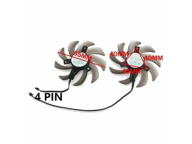 Alt view image 2 of 6 - Graphics Card Cooling Fans Suitable forPNY forPalit RTX 2060 2060S 2070 2080 2080TI Gaming PRO/Dual Series Desktop GA91S2U 85mm 12V 0.40A 4Pin Video Card Cooler Fans GPU Fan (Fan-B) Graphics Card Cool