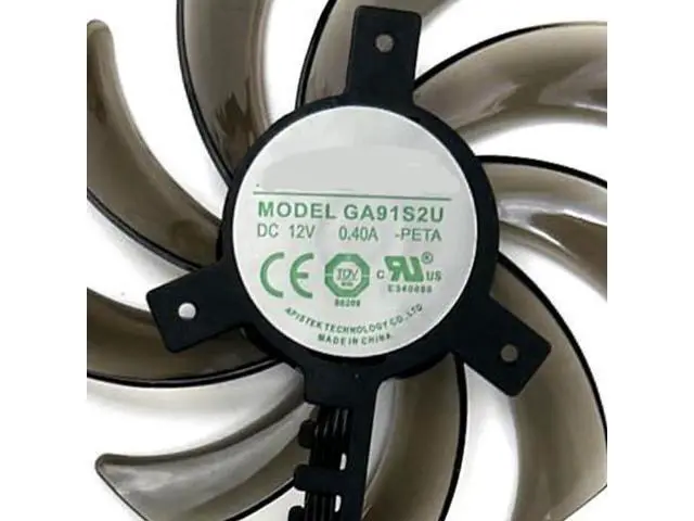 Alt view image 4 of 6 - Graphics Card Cooling Fans Suitable forPNY forPalit RTX 2060 2060S 2070 2080 2080TI Gaming PRO/Dual Series Desktop GA91S2U 85mm 12V 0.40A 4Pin Video Card Cooler Fans GPU Fan (Fan-B) Graphics Card Cool