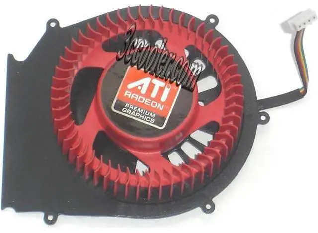 Main image of for FirstD FD9238M12D 12V 0.7A 4 wires 4 pins VGA fan with black bracket 5 mounting-holes, AtI GRAPHICS card cooler