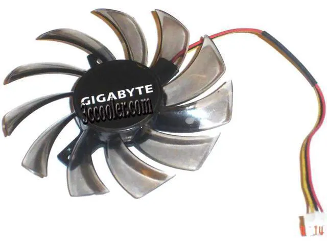 Alt view image 2 of 2 - for EVERFLOW T127010SL 12V 0.18A 3 wires 3 pins 11 baldes brown & transparent frameless vga fan graphics card cooler