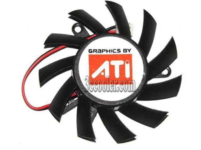 Alt view image 2 of 2 - for Colorful CF-12610M 12V 0.18A frameless 2 wires 2 pins Vga fan graphics card cooler