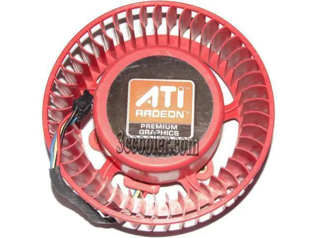 Alt view image 2 of 2 - for NTK FD7525U12D 12V 1.7A 4 wires 4 pins circular red vga fan graphics card cooler