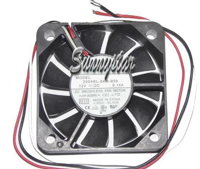 Main image of for DC Square Cooler of NMB 50*10mm 2004KL-04W-B59 with 12V 0.14A 3-Wires Case fan