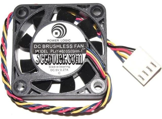 Main image of for Power Logic 40*10mm PLA04010S05HH-1 5V 0.27A 4 wires 4 pins 4CM case fan gateway router cooler